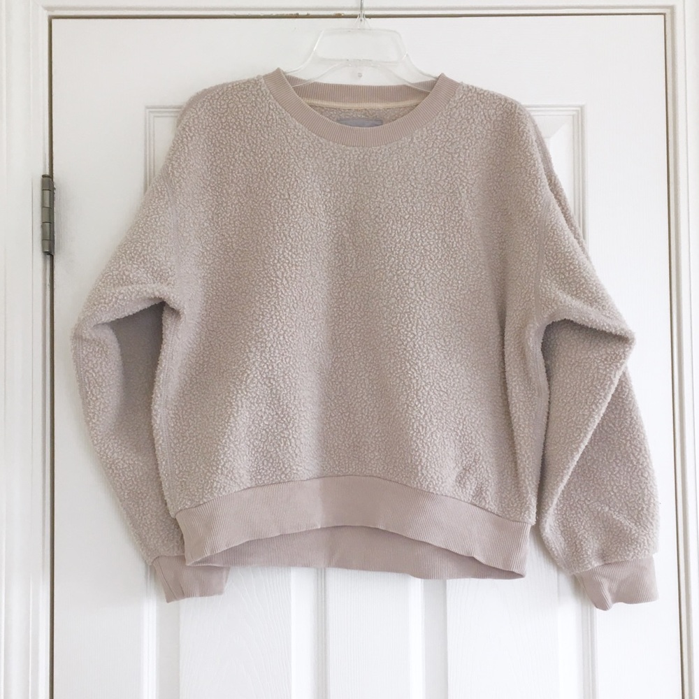 Everlane Renew fleece oversized sweatshirt